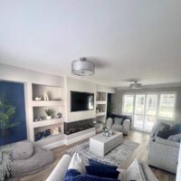 Plastered Media Wall & shutters