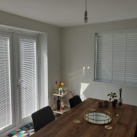 Venetian blinds and complementing patio door blinds