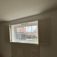 cream tier on tier shutters