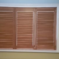 closed wooden shutters