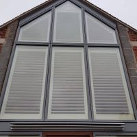 outside of house with internal shutters