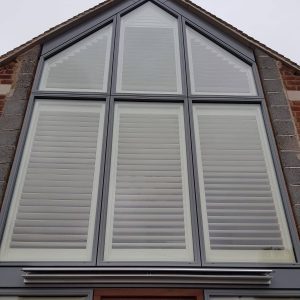 outside of house with internal shutters