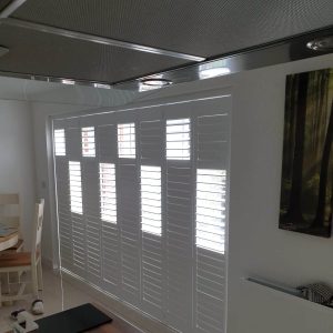 closed tracked shutters