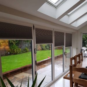 duette blinds on bifold door