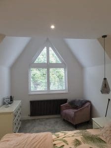 Bedroom shutter blinds installed in Rugby