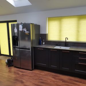 kitchen pleated blinds