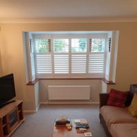 Bay window shutters by Fraser James Blinds in Northampton