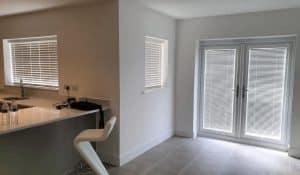 Venetian Blinds in a kitchen