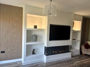 Plastered Media Wall